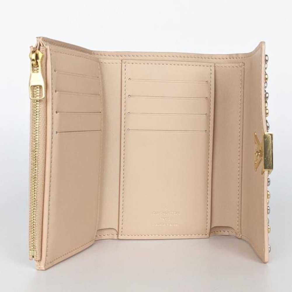 Louis Vuitton Peach Capucines Studded Wallet - Picture 3 of 6